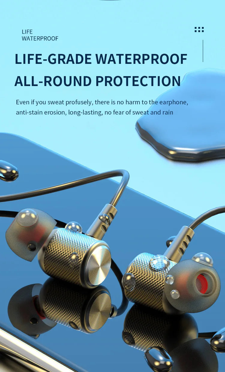 9D Bluetooth Earphones Wireless Headphones Magnetic Stereo Neckband Waterproof Sports Earbuds With Mic For iPhone Huawei OnePlus