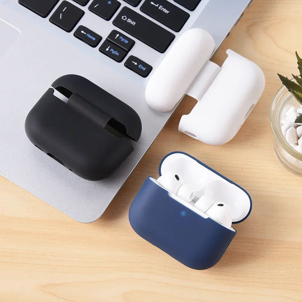 For Airpods 3 Pro Crystal Clear Simple and Transparent Earphone Case with Lanyard Strap Accessories Cover