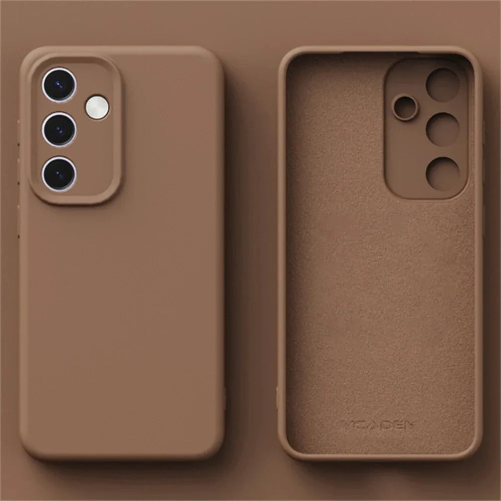 Liquid Silicone Phone Case for Samsung Galaxy S26 S25 S24 S23 S 26 Ultra Plus S26Ultra Cases Original Skin Smooth Protect Cover