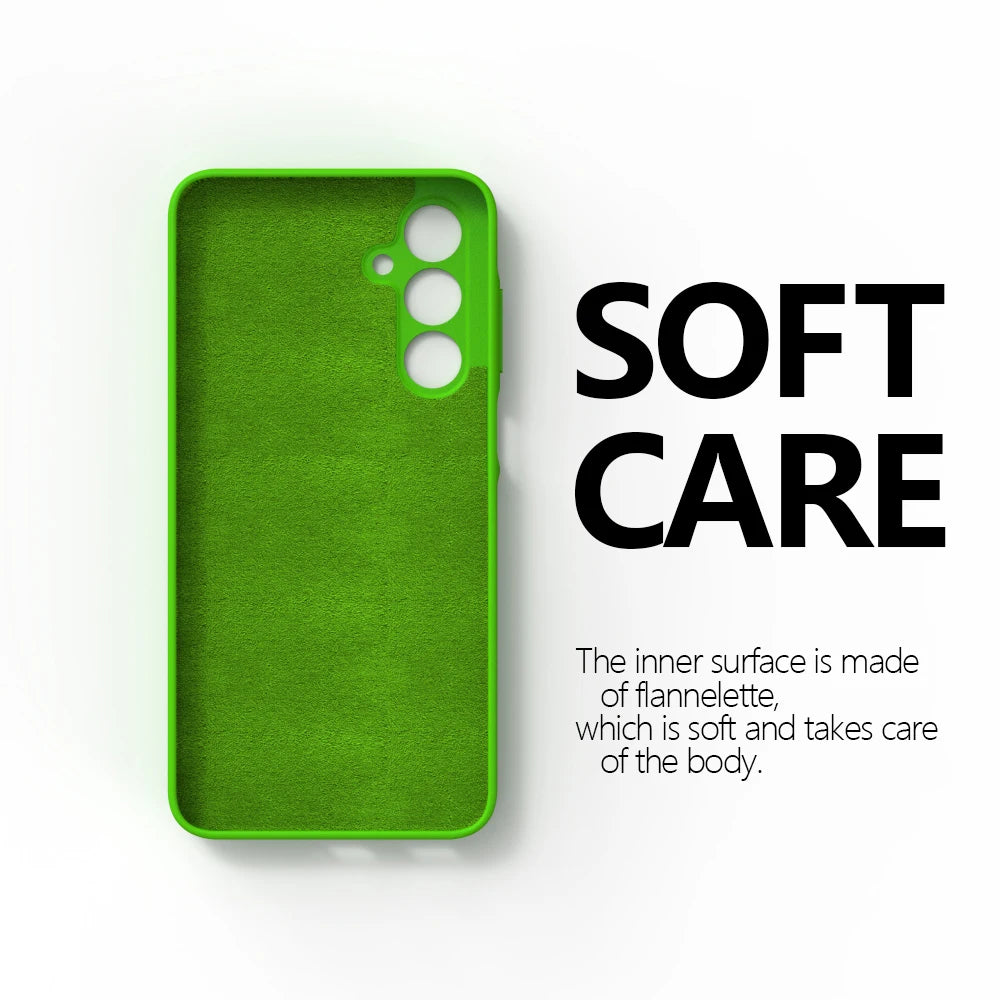 Original Liquid Silicone Case for Samsung Galaxy A17 A16 A15 S26 S25 S24 Ultra Plus FE Shockproof Back Cover Phone Accessories