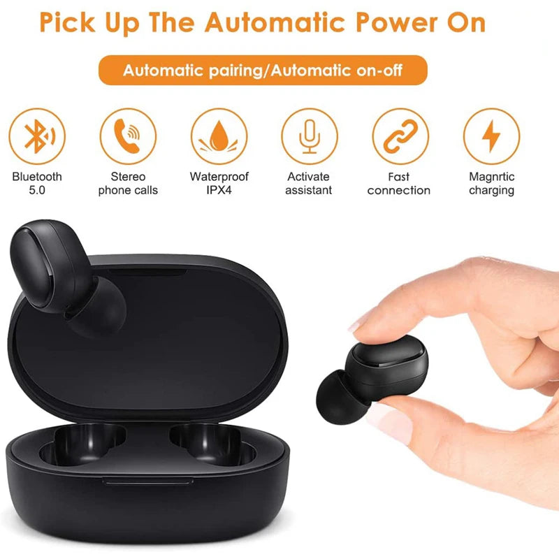 XIAOMI Redmi Airdots 2 Wireless Bluetooth Headset with Mic Earbuds Fone Bluetooth Earphones TWS Wireless Headphones