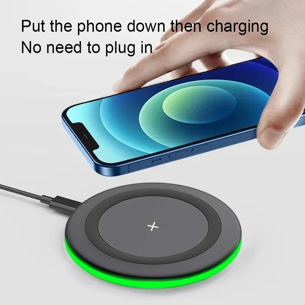 30W Wireless Charger LED Phone Charger Stand Suitable for IPhone17 -12 Pro Max 8 - Fast Charging Base for Xiaomi Samsung S25 26