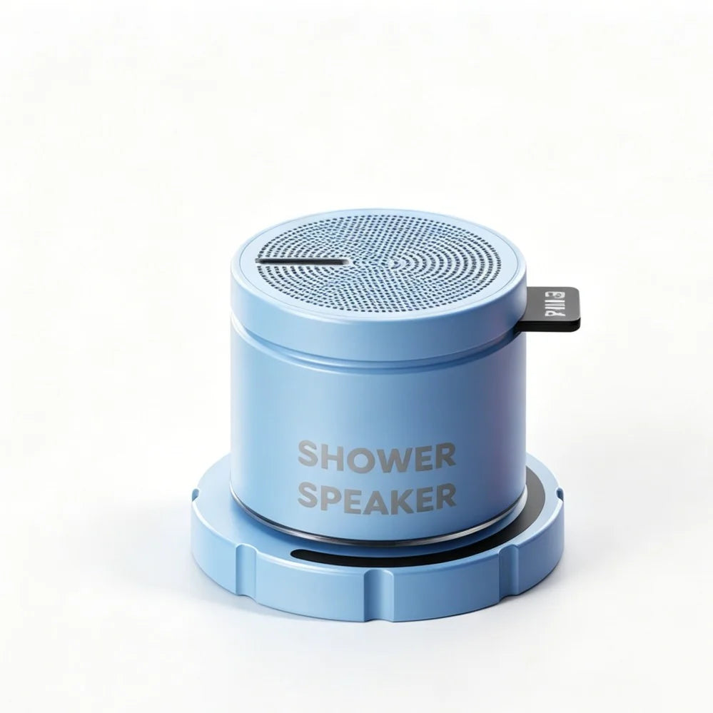Magnetic Bluetooth Speaker IPX5Waterproof Mini Wireless 3W Stereo Bass Stainless Steel Portable Loudspeaker For Bathroom Outdoor