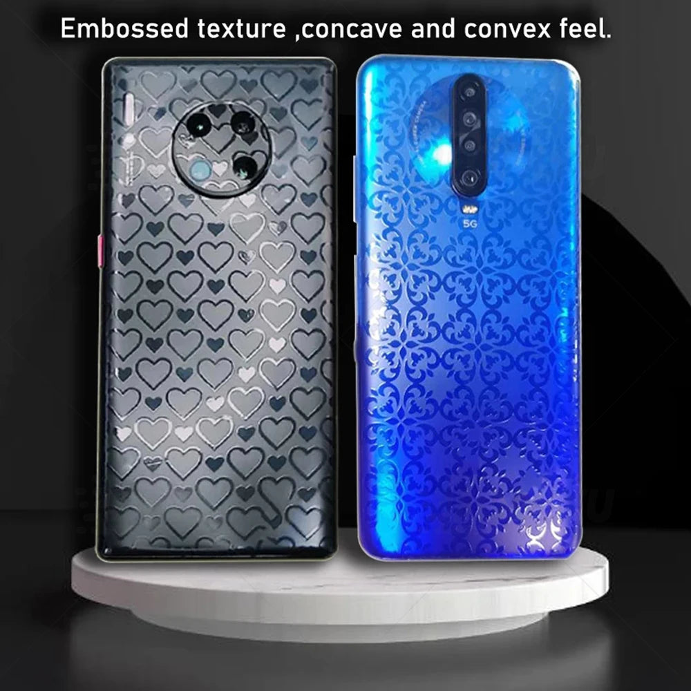 FONLYU 50PC 3D Transparent TPU Hydorgel Film With Cartoon Design Phone Back Skin Stickers for Screen Protector Cutting Machine