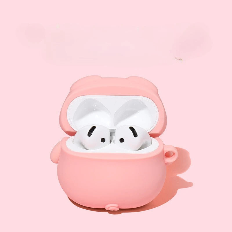 For Airpodspro3Cute Pig Silicone Earphone Case Pro2 Pro for AirPods 1 2 3 4 Protective Case Noise Reduction Apple Earphone Case