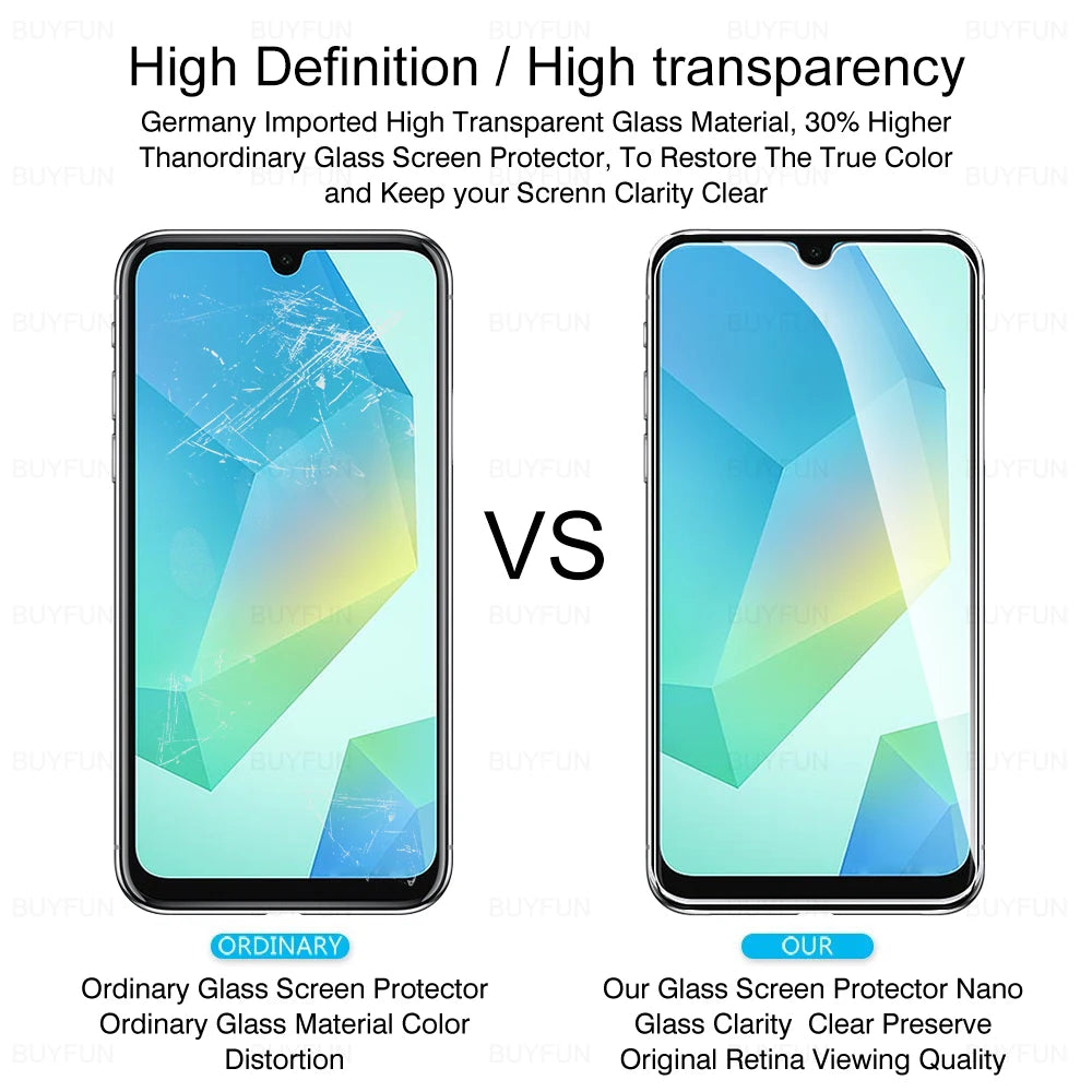 For Samsung Galaxy A16 5G/4G Tempered Glass film SamsungA16 GalaxyA16 Screen protector For Samsung A16 A 16 16A 6.7inch SM-A166B