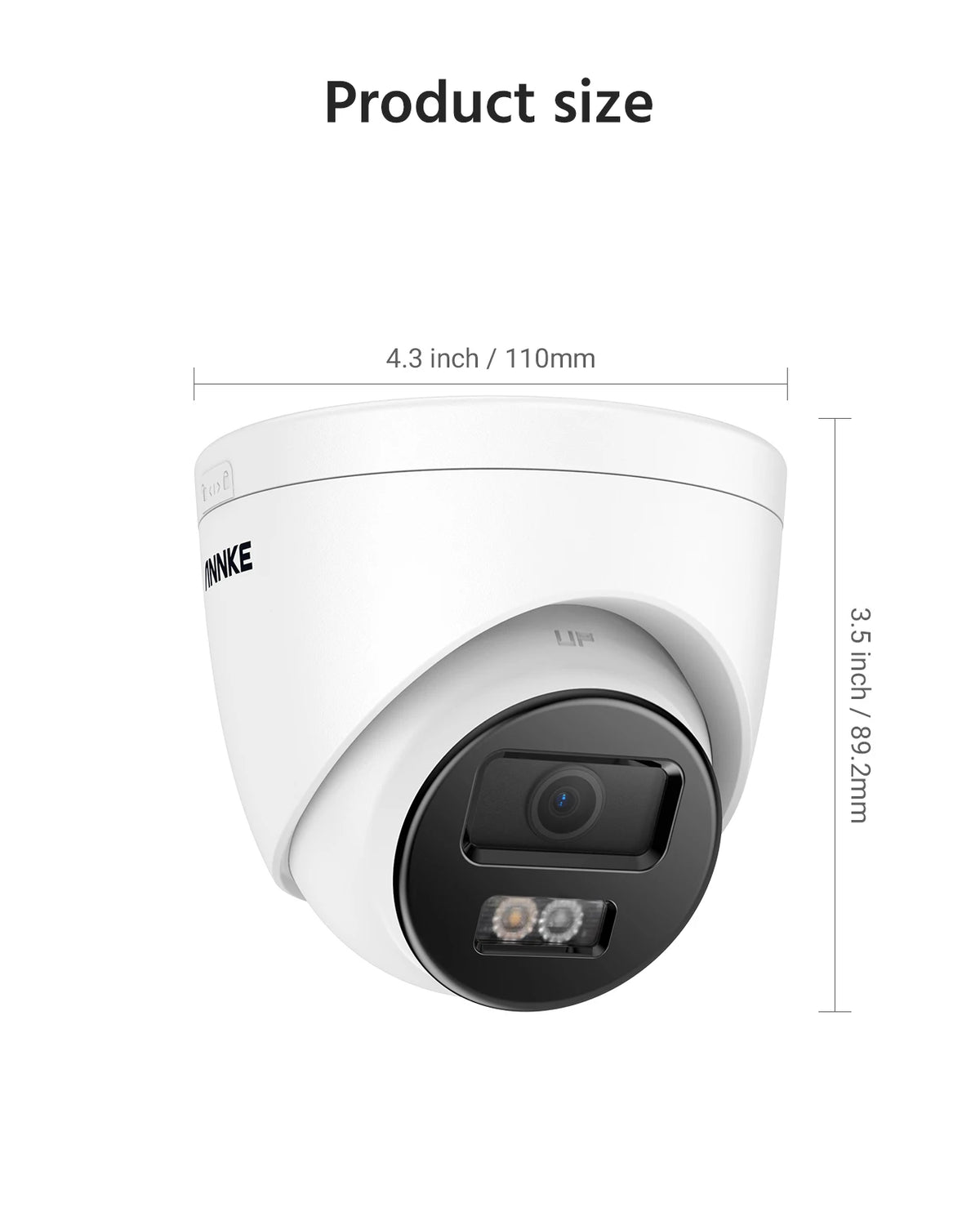 ANNKE 12MP 3K Outdoor Smart Dual Light PoE Security Camera Color IR Night Vision Built-in Microphone IP67 Smart Home H.265+
