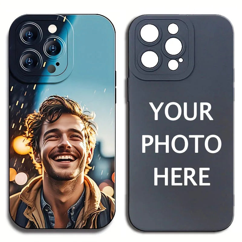 Customized transparent Soft Phone Case for iPhone 17 Air 16 15 14 13 12 11 Pro Max 7 8 Plus XS XR Personalized Design DIY Photo
