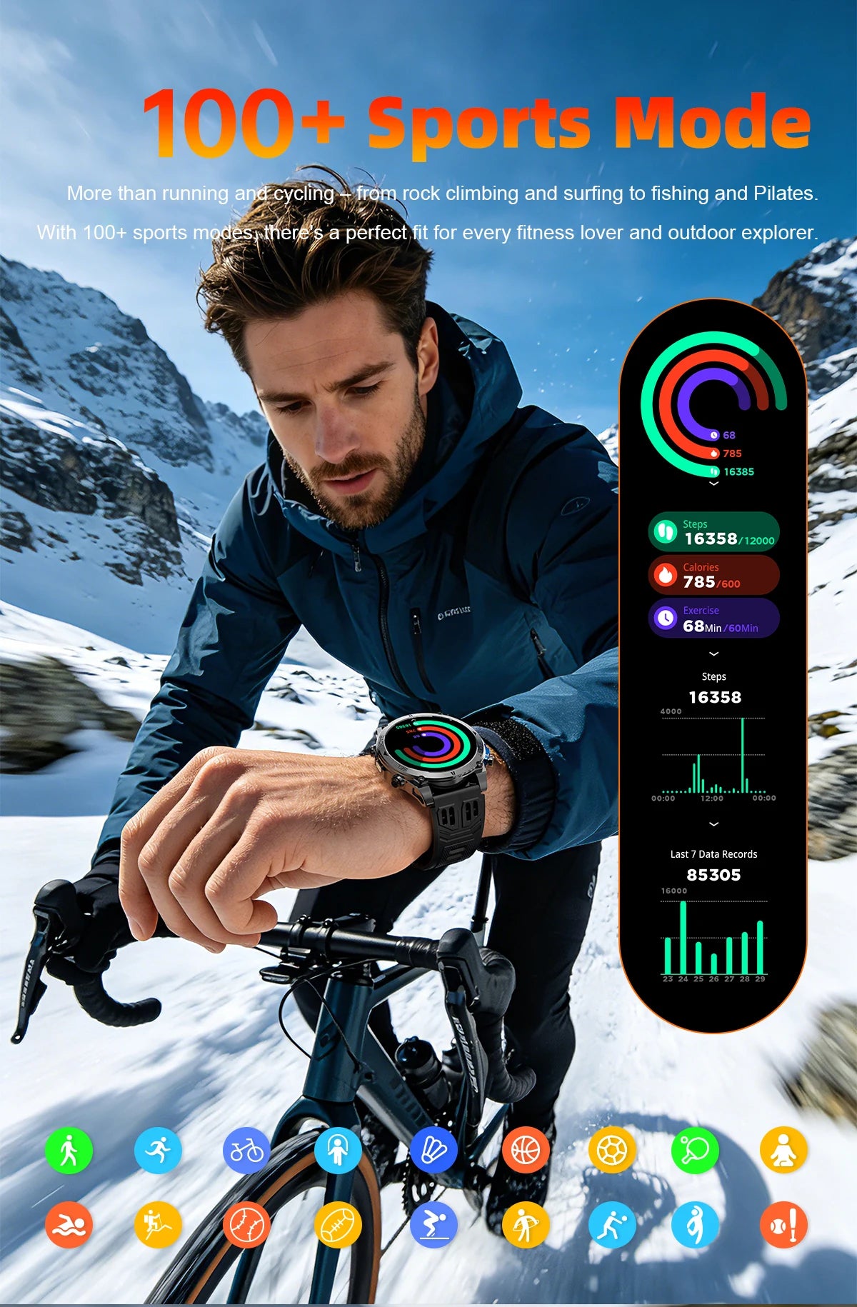 2026New T-RX4 Ultra GPS Smart Watch For Men 6-star GPS Positioning 10ATM Waterproof 850mAh Battery Compass 170+Sports Smartwatch