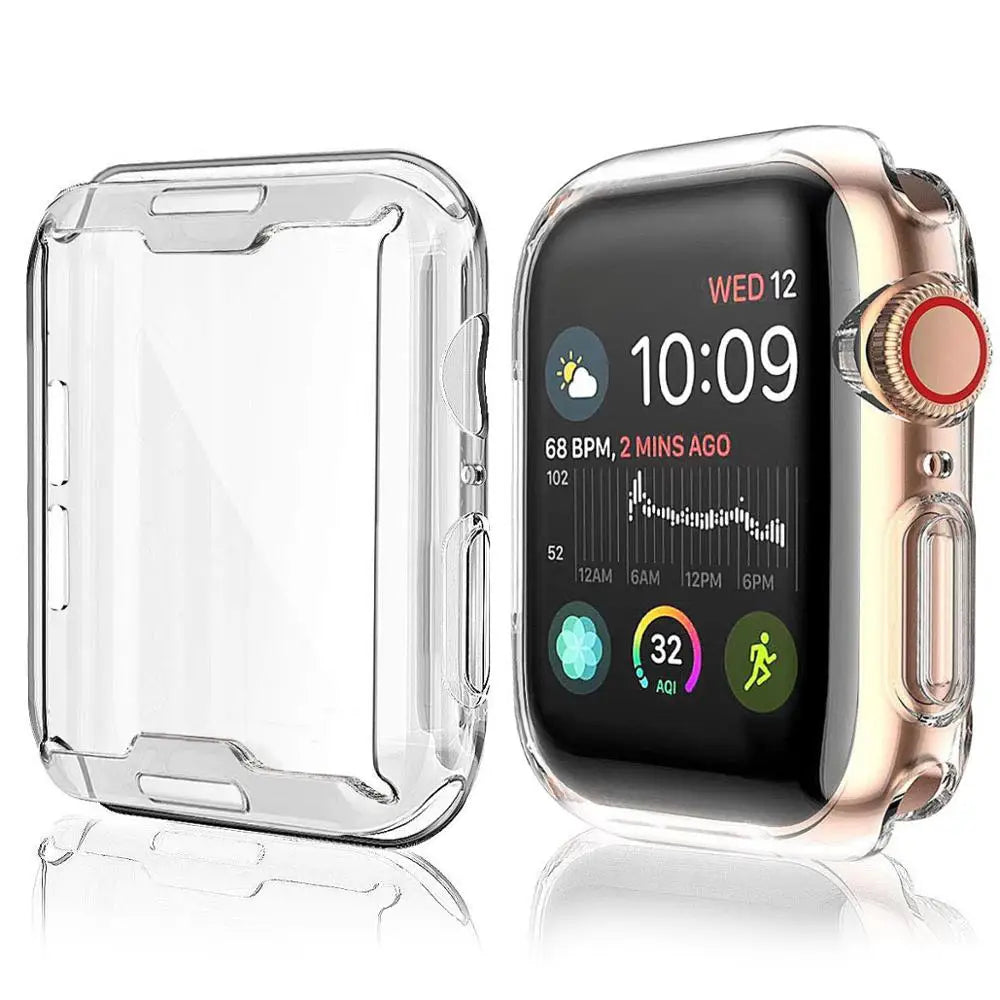 TPU Bumper Cover For Apple Watch Ultra 3 2 1 49mm 45mm 44mm 42mm 41mm 40mm 38mm Screen Protector Case For iWatch Serie 9 8 7 6 5