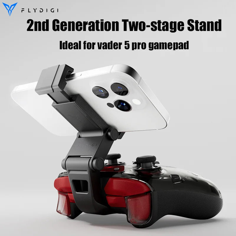 Flydigi Vader 5 Pro V2 Global Version Wireless Bluetooth Gamepad for PC NS Mobile + 2nd Gen Phone Holder | Phone User Optimized