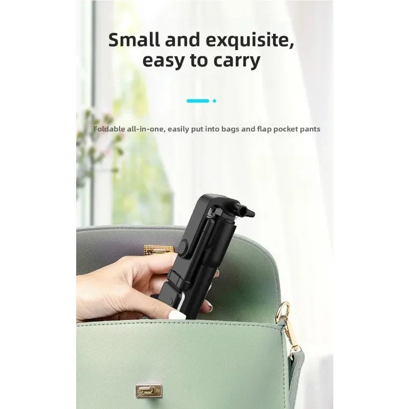 Mobile phone Bluetooth selfie stick live streaming fixed extension rod desktop stand all-in-one selfie tripod