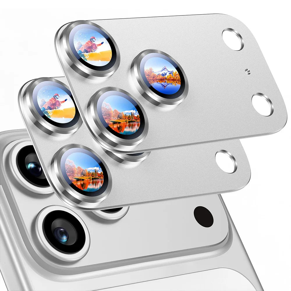 NNBILI 2pcs Camera Lens Protector for iPhone 18 Pro Max 17 Pro Max 18,Durable Metal Camera Cover,Full Coverage Lens Protection