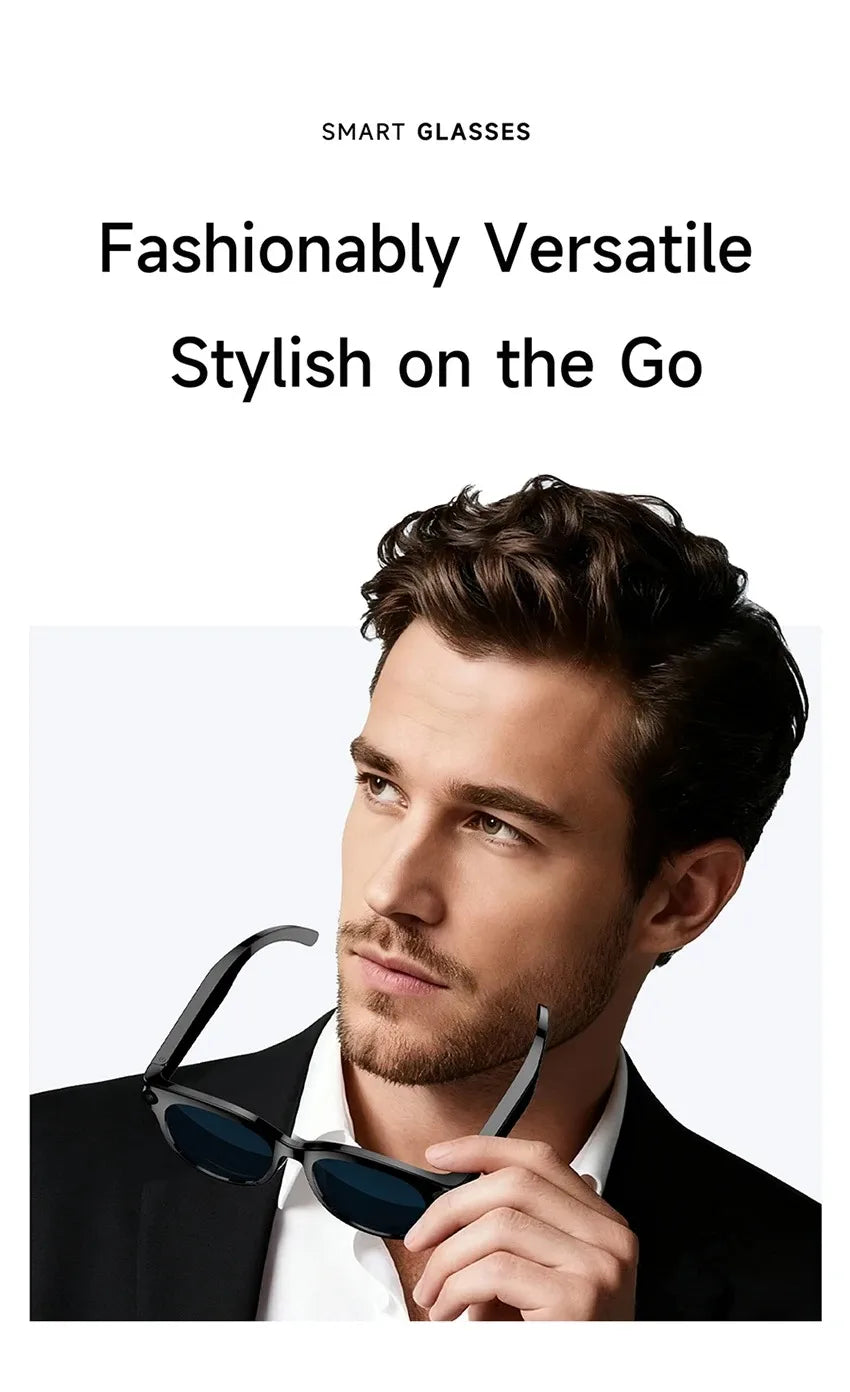 2026 AI Smart Glasses 8K Remote Control Touch Photo Camera Recording Voice Assistant Translator Wireless Bluetooth Sunglasses