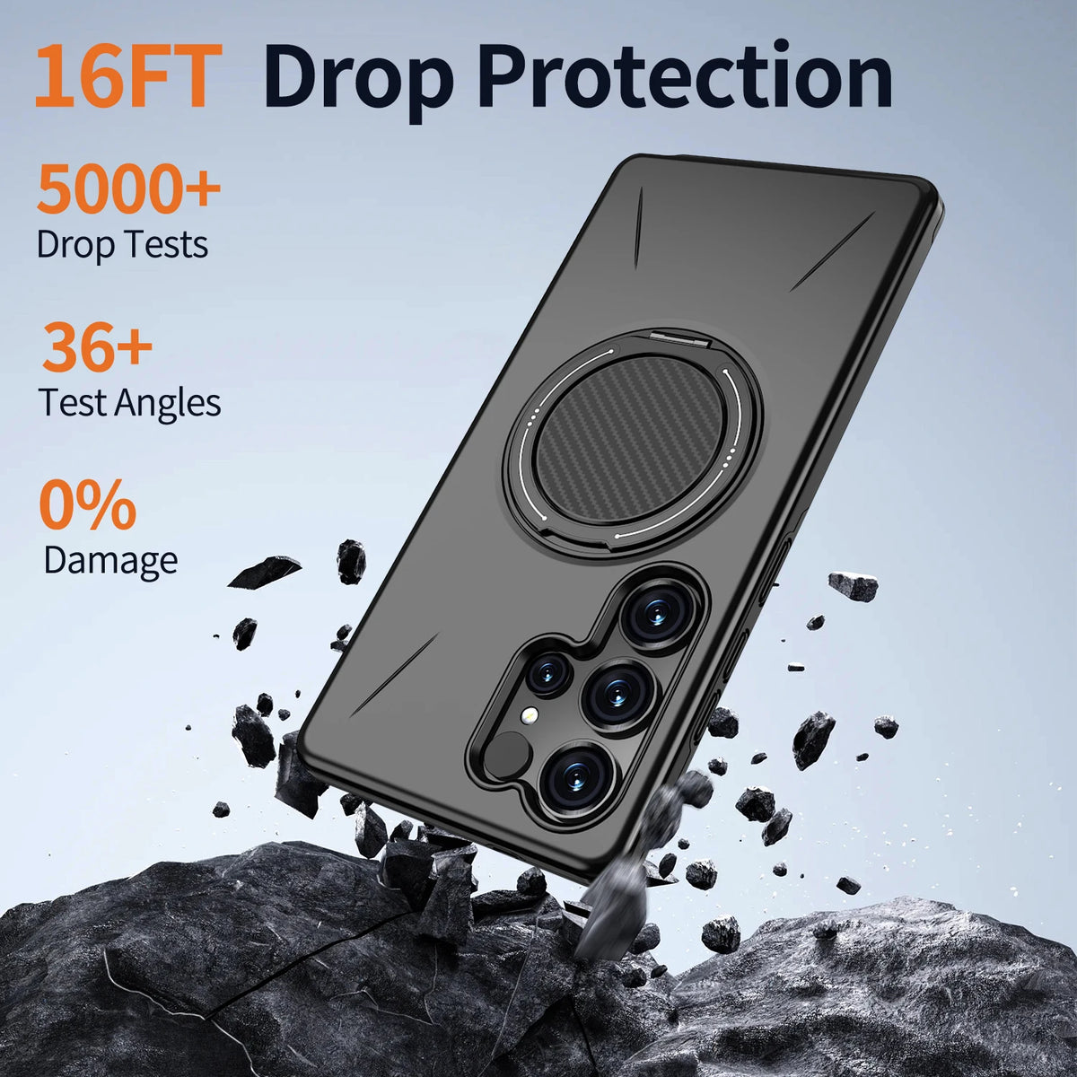 360° Folding Stand Magnetic Case For Samsung Galaxy S25 FE S24 S23 S26 Ultra Plus A56 A36 A26 A17 A07 A55 A35 A25 A14 A06 Cover