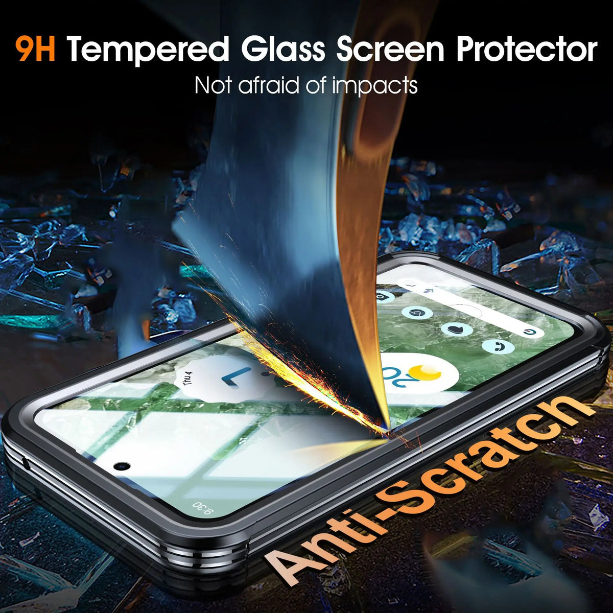 Suitable for Google Pixel 10A/8/9 Pro XL Phone Case Three Proof Sealing Anti Drop Dustproof Phone Case All Inclusive