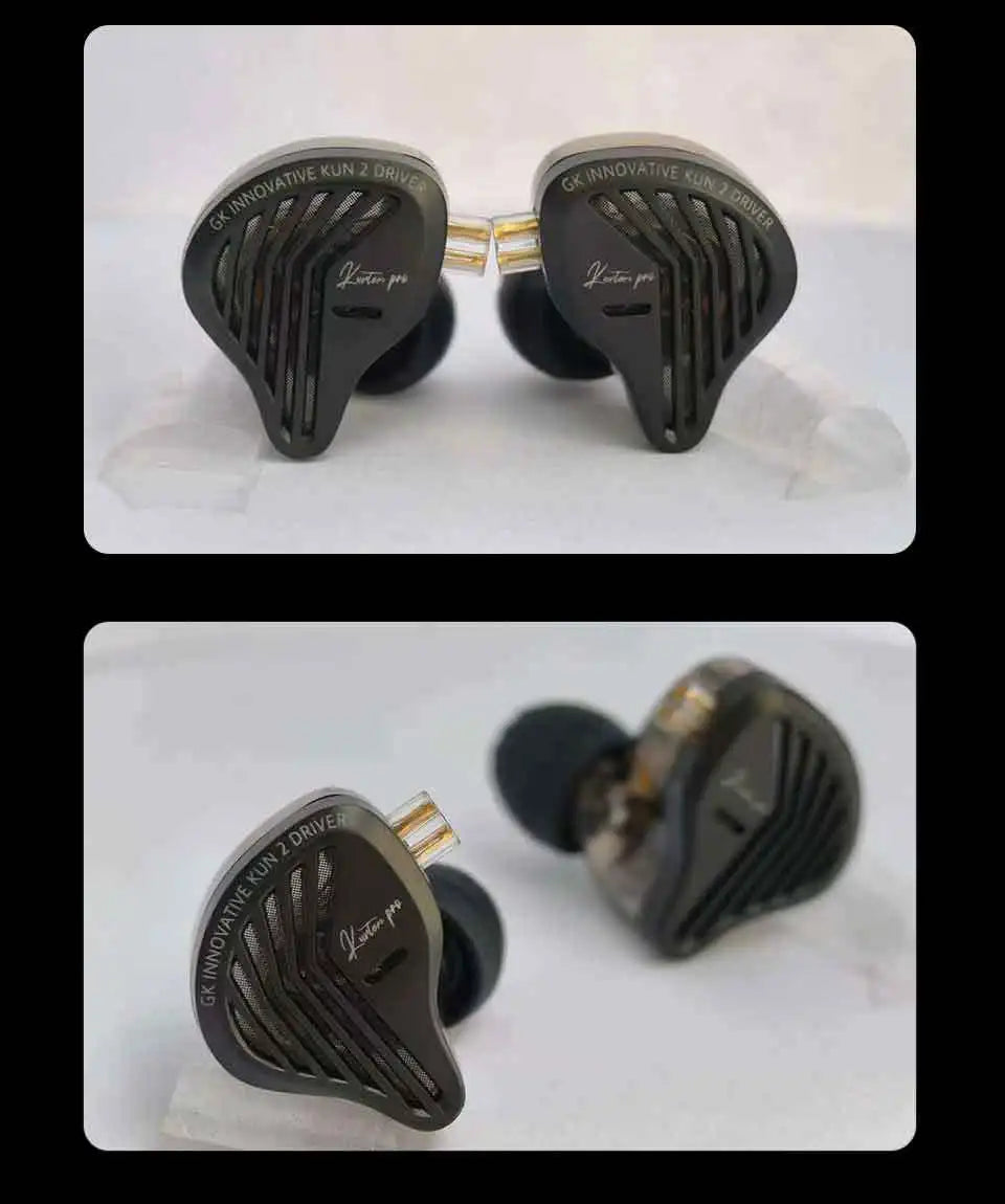 GK KUNTEN PRO HiFi In Ear Earphones Second Generation Dynamic Driver Long Stroke Bass Wired Headset For Music Audiophile