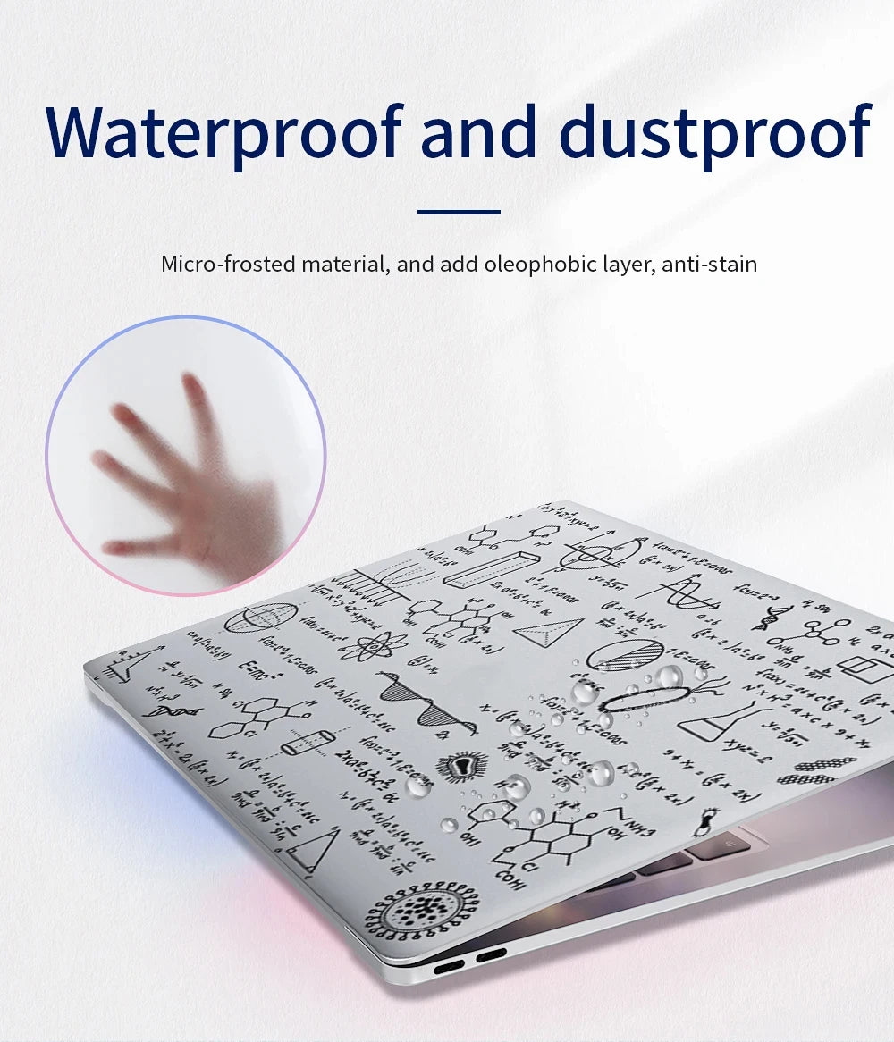 Laptop Skin Sticker for Macbook 13.3 inch Air Pro 2020 UA Print PET Protective Decal Sticker A2337 A2338 Anti-Scratch Waterproof