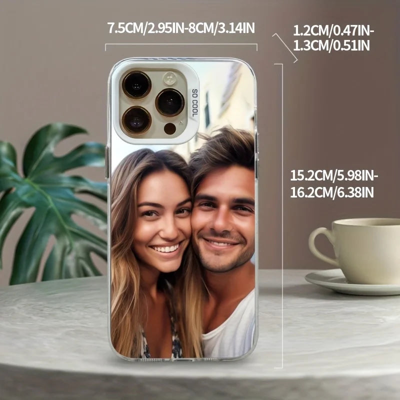 Suitable For iPhone 17 Air 16e 16 15 14 13 12 11 Pro Max Plus Mini IMD Phone Case DIY Photo Customization Shockproof Back Cover