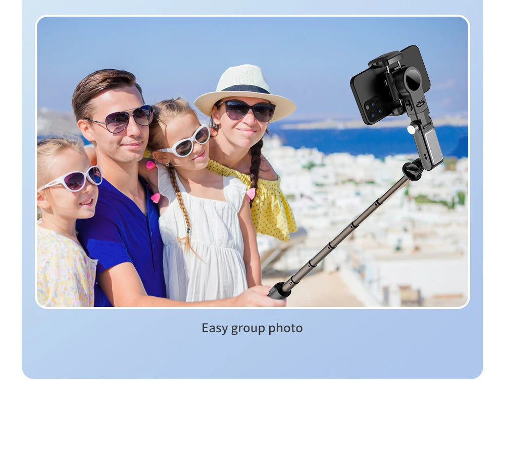 Selfie Stick Phone Gimbal Stabilizer For iPhone Android Action Camera Tripod Cellphone Mobile Cell Smartphone Handle Grip Video