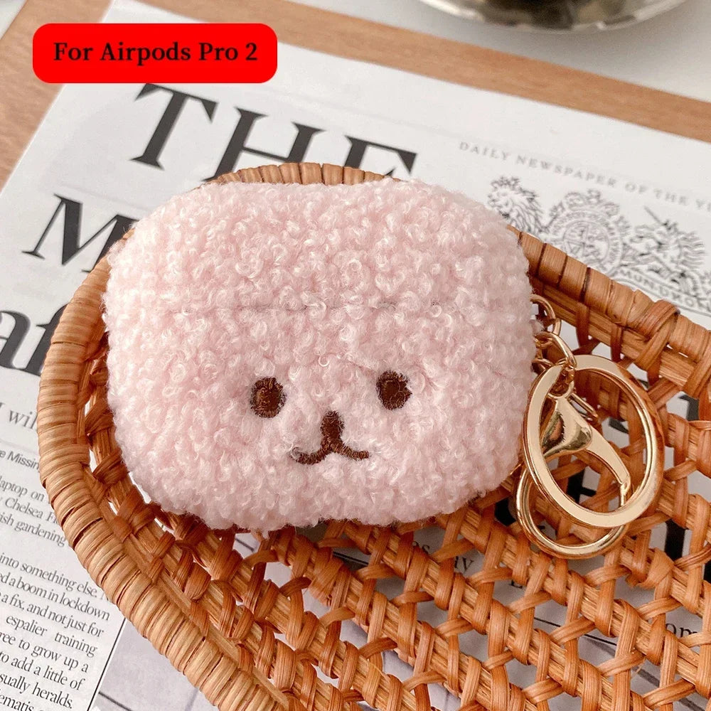 For Airpods 4 Pro Case 2022 Cute Fluffy Dog Earphone Case Headphone Cover For Apple AirPod 3 2 Pro 2nd Generation Pro USB C Case