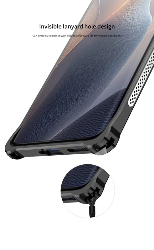 For MOTO Edge 60 Case on Metal Frame Heat Dissipation Motorola Edge 60 Pro Fusion Caque
