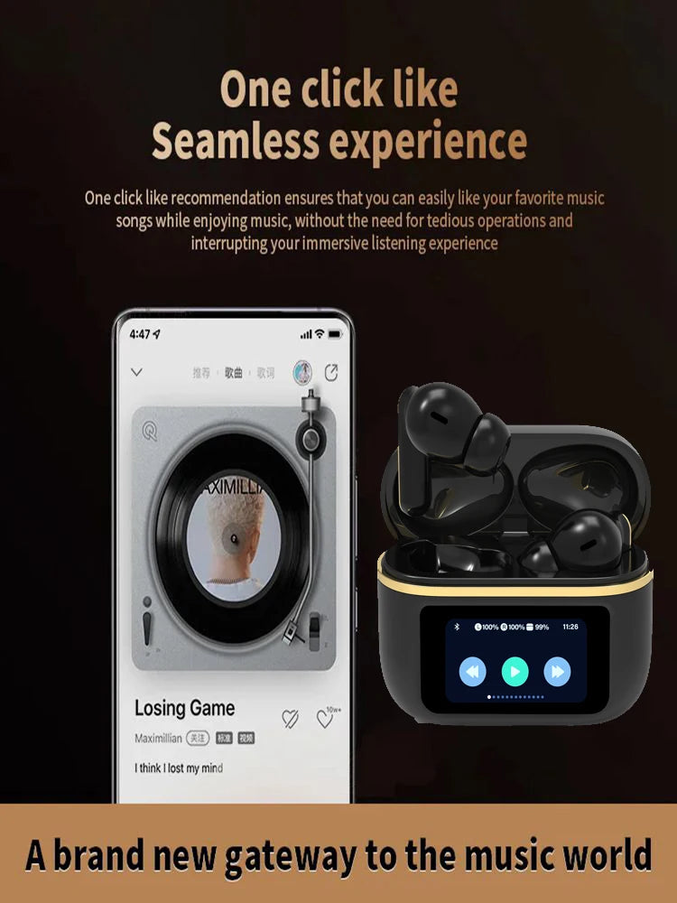 TWS True Wireless Stereo Headset Touch Contro With Charging Case Wireless Earphones In-ear Smart Earbuds With Microphone