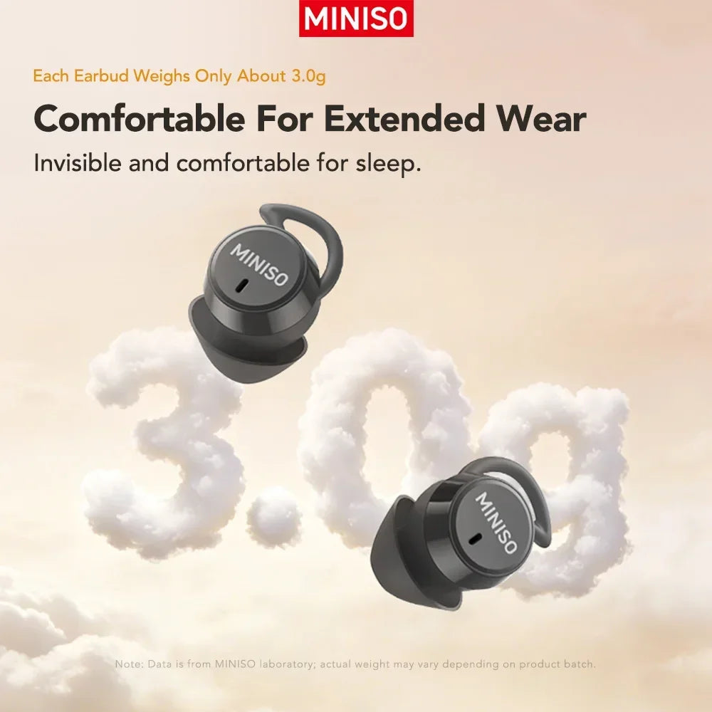 MINISO MS217 Sleep Aid Headphones Bluetooth Earphone AI Translation Earbuds in-Ear Wireless Headphones Sleep Friendly