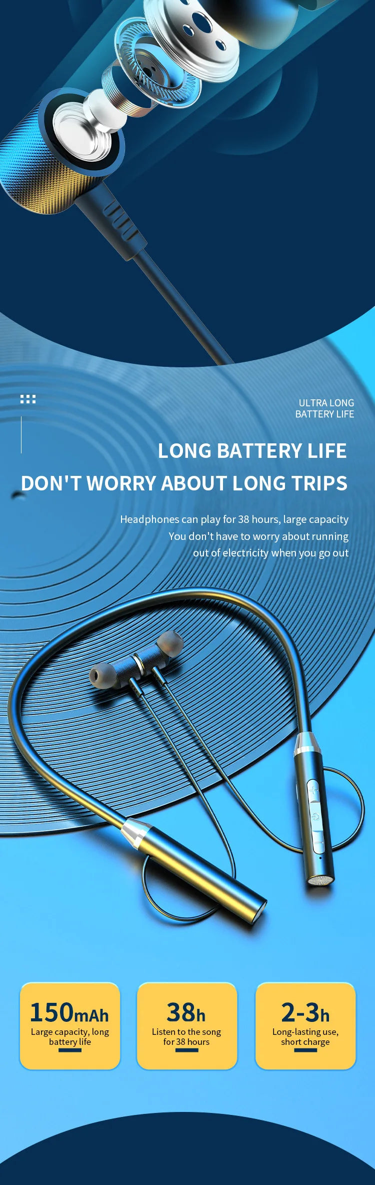 9D Bluetooth Earphones Wireless Headphones Magnetic Stereo Neckband Waterproof Sports Earbuds With Mic For iPhone Huawei OnePlus