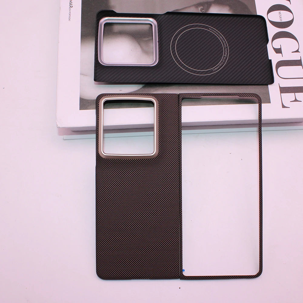 Aramid Fiber Case for Motorola Razr Fold, Compatible with MagSafe, Slim Lightweight Back Cover
