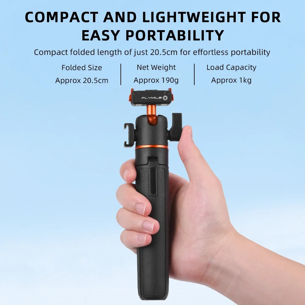 Flymile Action 6 Extendable Tripod Selfie Stick With Quick-release Base for DJI OSMO Action 6 Accessories Vlog Handle