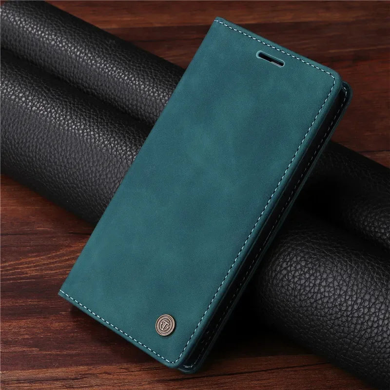 PU Leather Wallet Case For iPhone Air 17 16E 15 14 Plus 13 Pro 11 12 Pro Max X Xs Xr 6 6S 7 8 Plus SE 2020 2022 Flip Phone Cover