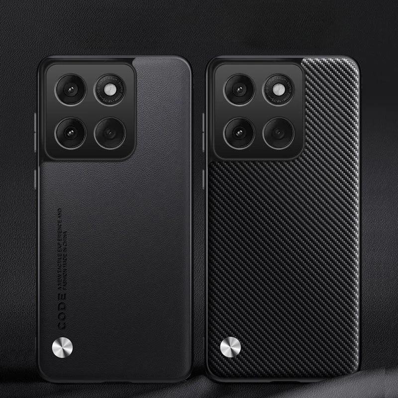 for Motorola Edge 60 Pro Carbon Fiber PU Leather Case for Motorola Edge 60 Stylus 60 Fusion 60s Matte Shockproof Soft Cover