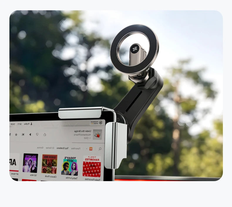 YZ Magnetic Car Phone Holder for Tesla Model YL Y 3 Car Display Screen Side 360 Degree Rotation Car Mount for all iPhone 17 18