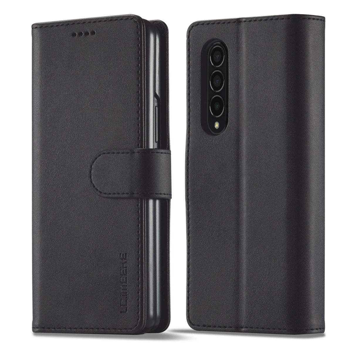 Flip Cards Solt Leather Case For Samsung Galaxy Z Fold 7 6 5 4 3 5G Card Pocket Folding Cover Wallet Book Bag Fold5 Purse Coque