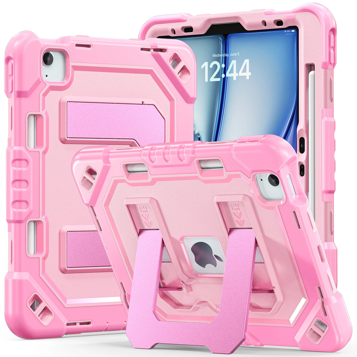 Heavy Duty Shock Resistance Case For iPad 11(A16) 10th Generation Air 11 M2 M3 M4 Pro 11 2025/2024 2018-2022 Air 5 4 10.9 "Cover