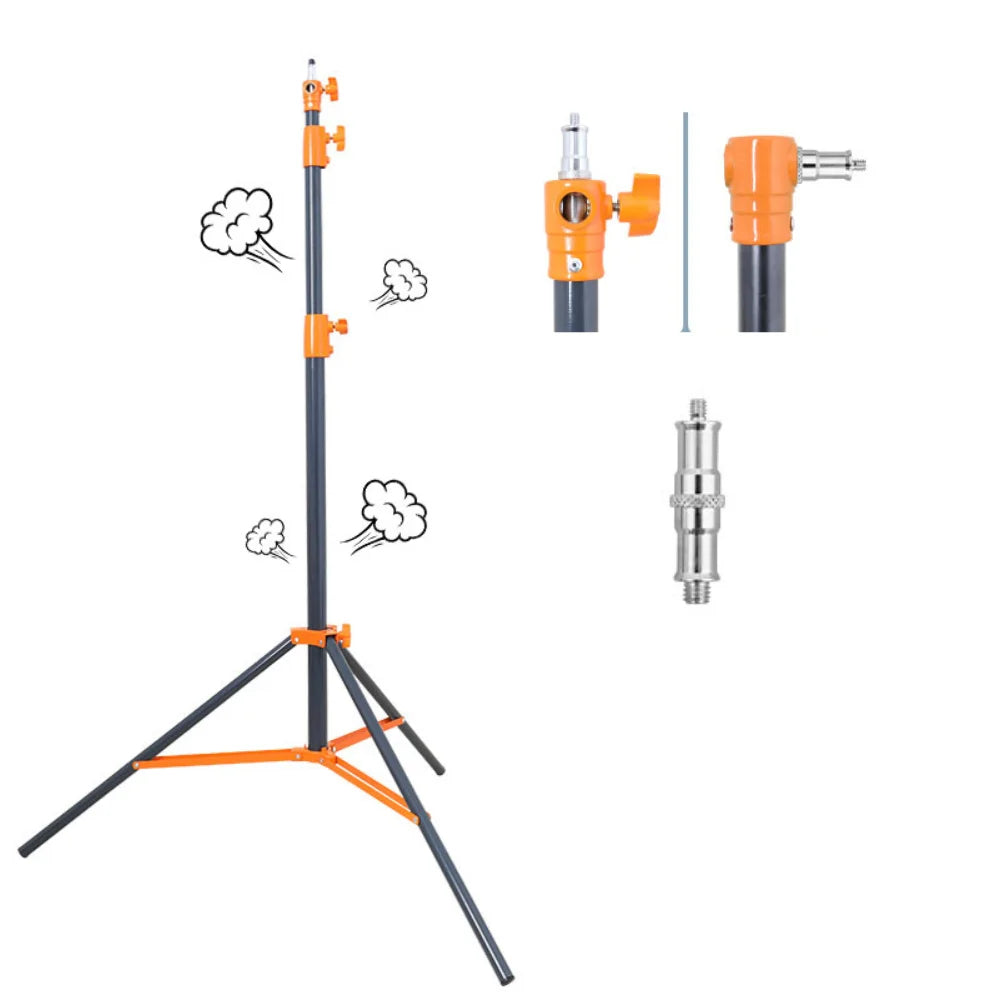 Super Stable Stainless Steel Big Tripod 2.8M Foldable Lighting Stand Tripod Photography For Fill Spot Light Softbox Photo Studio