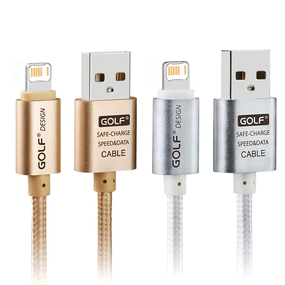 Alloy Braided USB Fast Charging Cable For iPhone X XR XS Max 11 12 13 Mini 14 Pro Max 7 8 14 Plus Quick Charge USB-A Data Cable