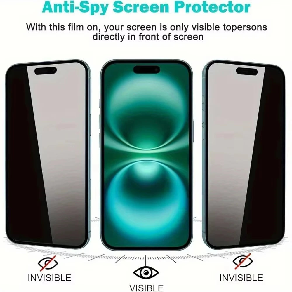 1-5PCS Fingerprint Unlock Privacy Screen Protector For Samsung S26 S26Ultra S25 S25 S24 Ultra S25 S22 S23 S26 + Tempered Glass