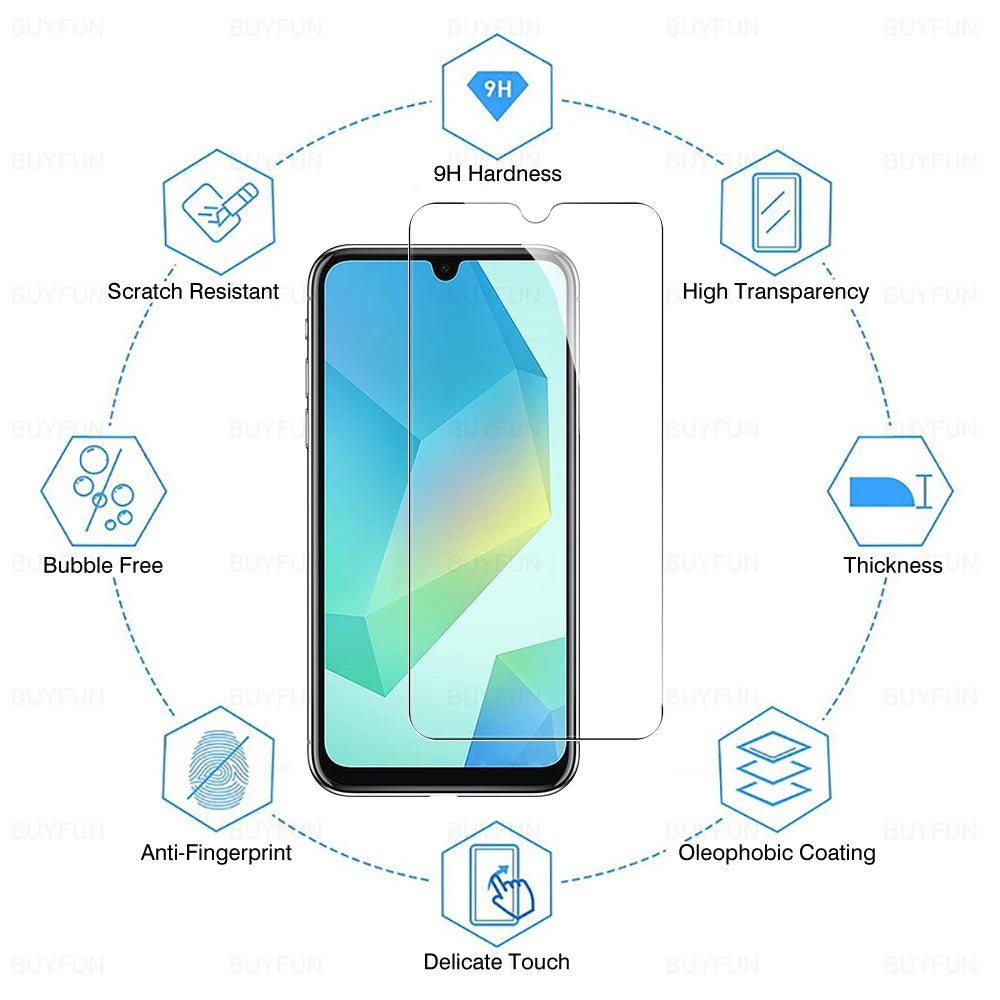 For Samsung Galaxy A16 5G/4G Tempered Glass film SamsungA16 GalaxyA16 Screen protector For Samsung A16 A 16 16A 6.7inch SM-A166B