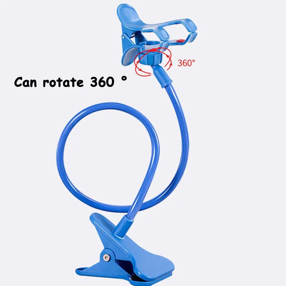 Phone Holder Stand Lazy Bracket Headrest Bed 360 Flexible Long Arms Clamp Mount Phone Stand 360 ° Rotation For iPhone 3.5~6.5"
