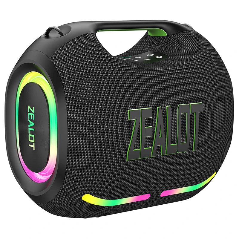 ZEALOT-ZE01 Wireless Bluetooth Speaker 120W TWS Subwoofer Bluetooth Speaker High Volume Waterproof Portable Power Bank HIFI Sound Quality Good-Looking Blue Speaker Long Battery Life