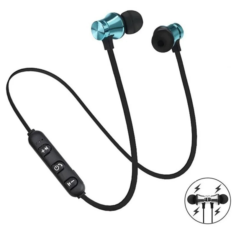Neckband In-Ear Earphones Magnetic Adsorption Wireless Bluetooths Headset Sports Gaming Headphone With HD Mic For iPhone Xiaomi