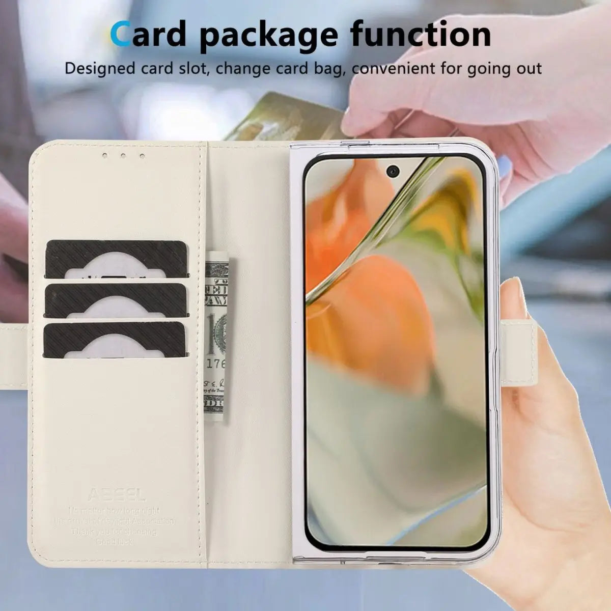 For Google Pixel 11 Pro Fold Case PU Leather Pattern Flip All Inclusive Phone Cover Fingerprint-Resistant Shockproof Bumper