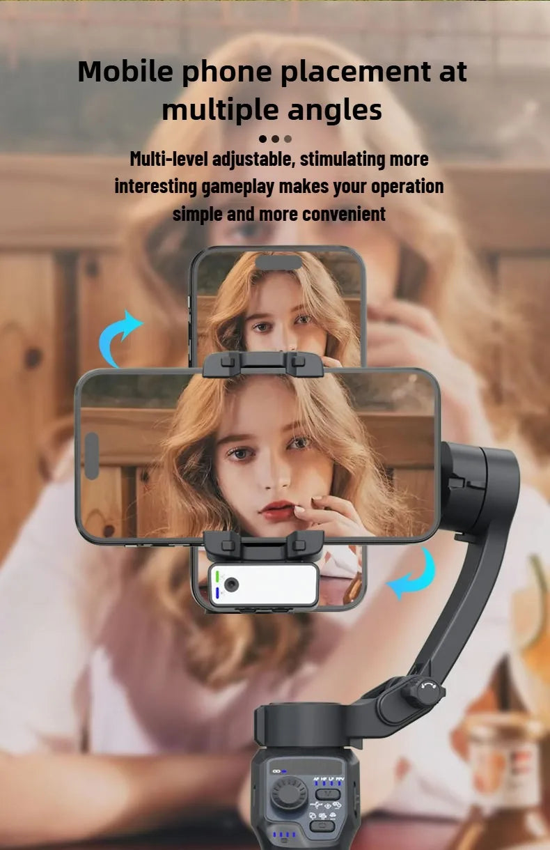 Mobile gimbal stabilizer ,Phone Stabilizer for Video Recording with Face/Object Tracking,3-Axis Gimbal for Android,iPhone