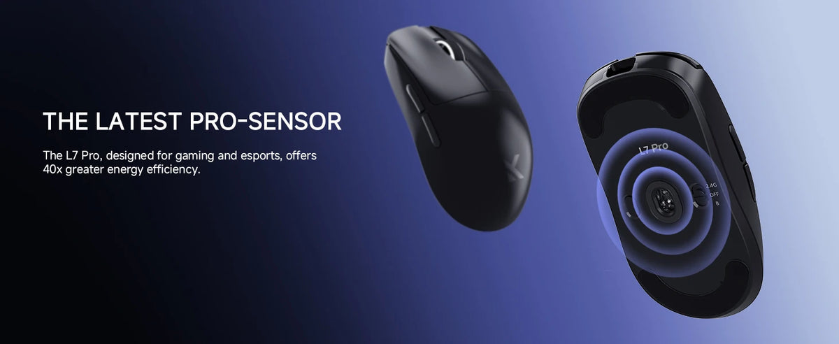 MCHOSE L7 Wireless Gaming Mouse L7 Ultra PAW3395 26K Sensor Dual 8K Polling 39g Ultra-Lightweight2.4GHz RF/BT/Wired Tri-Mode
