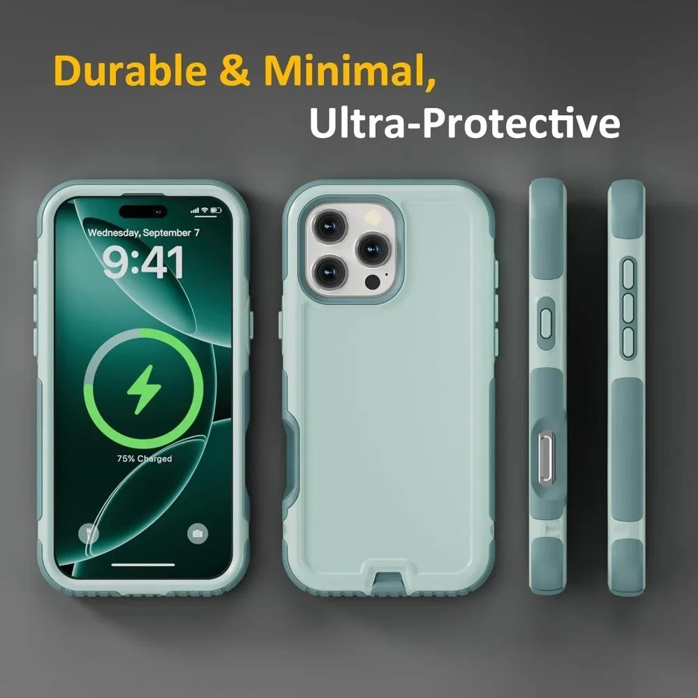 3IN1 Heavy Duty OTT-BOX Armor Shockproof Magnetic Phone Case For iPhone 18 17 Pro Max For MagSafe Charging Drop Protection Cover