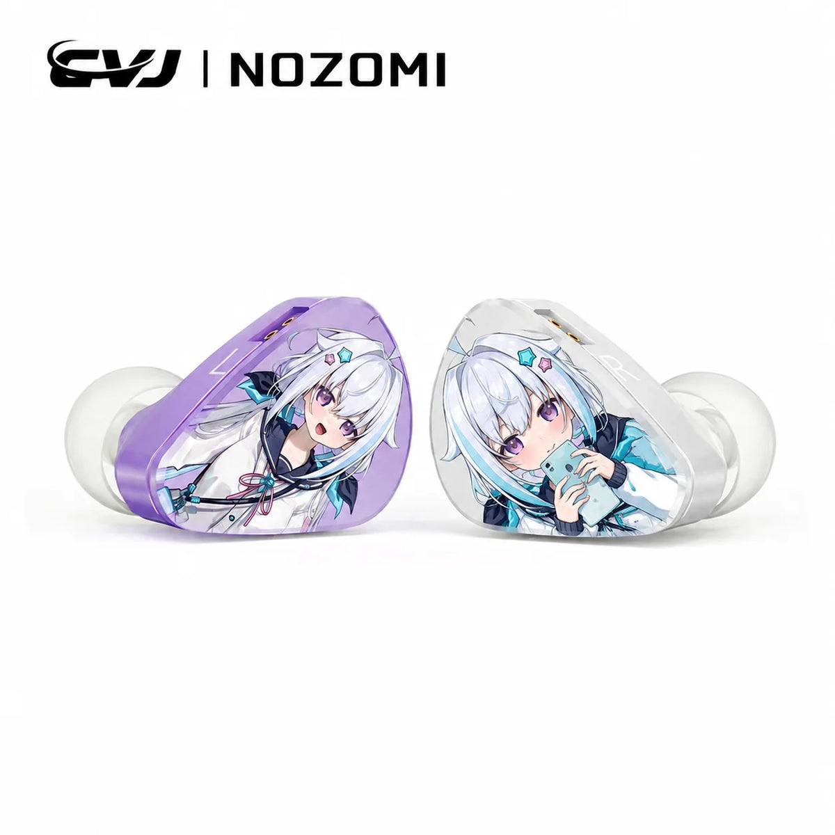CVJ KIRA HiFi IEM In-Ear Earphones Wired Detachable Cable 3.5mm Type-C 4.4mm Balanced Earbuds For Music Gaming Anime Design