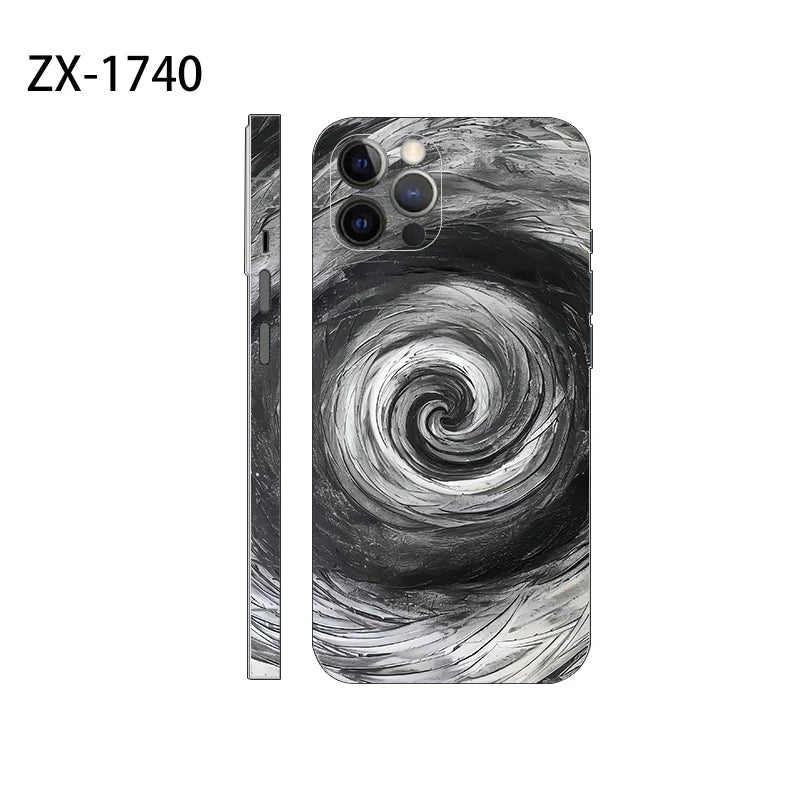 New Skin Sticker For iPhone 16 Pro Max Back Film 16 14 Plus 13 12 Mini Protective Decal Wrap Side Frame Protector No Case