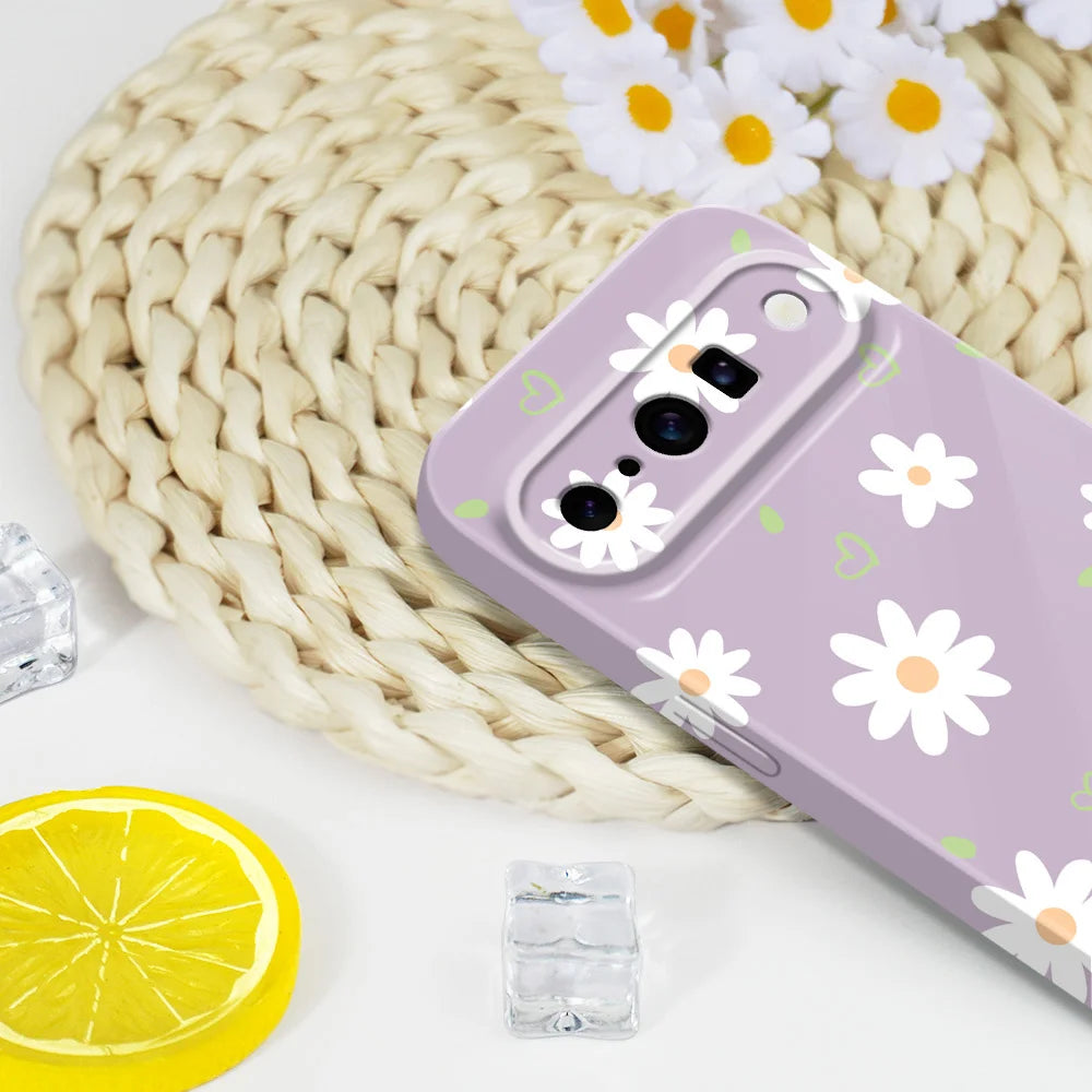 Tender Daisy Phone Case For Google Pixel 10 9 9A 8 8A 7 7A Pro XL 5G Film Hard Cover
